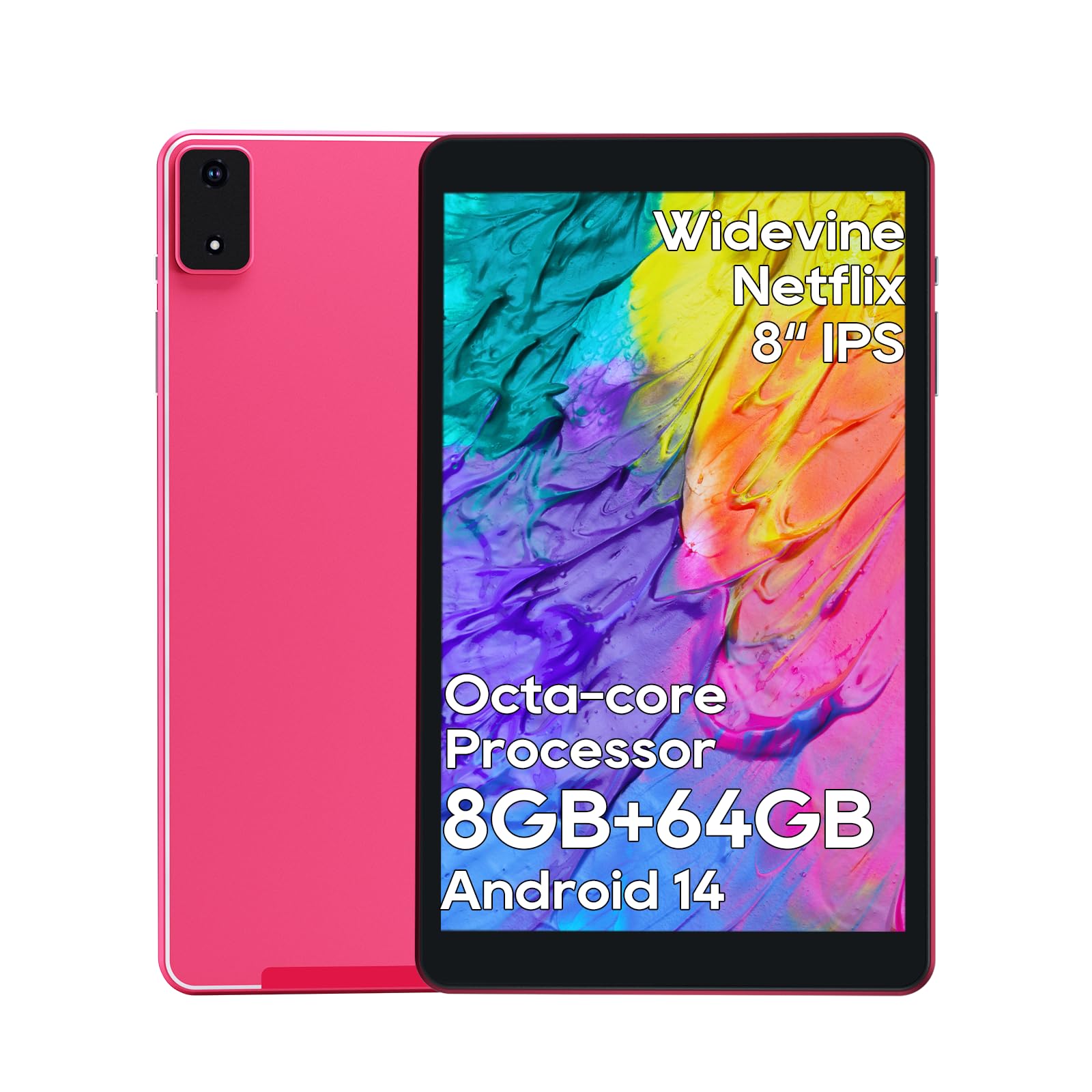 Android Tablet 8 Inch, 12(4+8)GB RAM, 64GB ROM(2TB Expandable), Octa ...