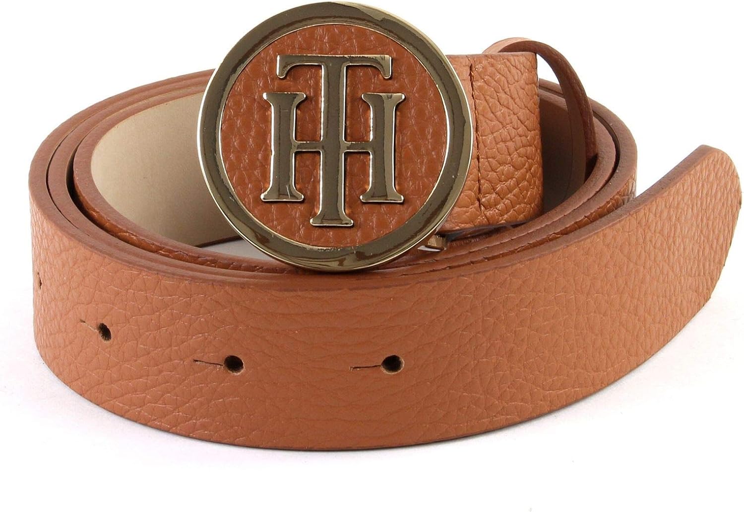 TOMMY HILFIGER TH Round Buckle Belt W80 Dark Tan Amazon.de Schuhe & Handtaschen