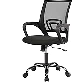 PayLessHere Office Computer Chair Ergonomic Cheap Desk Chair Adjustable Comfortable Mid Back Task Rolling Swivel with Lumbar 
