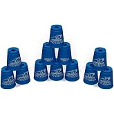 Speed Stacks | Official Sport Stacking Set, Blue - 12 Cups and Holding stem | Top Grade Materials, Low Friction | WSSA Approved