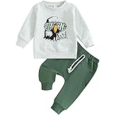 Chloefairy Toddler Baby Boy Football Outfits Birds Sweatshirt Shirt Top Jogger Pants Set 2Pcs Infant Fall Winter Clothes