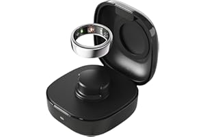 WONJOY Upgraded Charging Case Compatible with Oura Ring Gen3 Charger Small Portable Travel Charging Dock Box for Oura Ring Gen3 Heritage/Horizon (Black, Size 11)