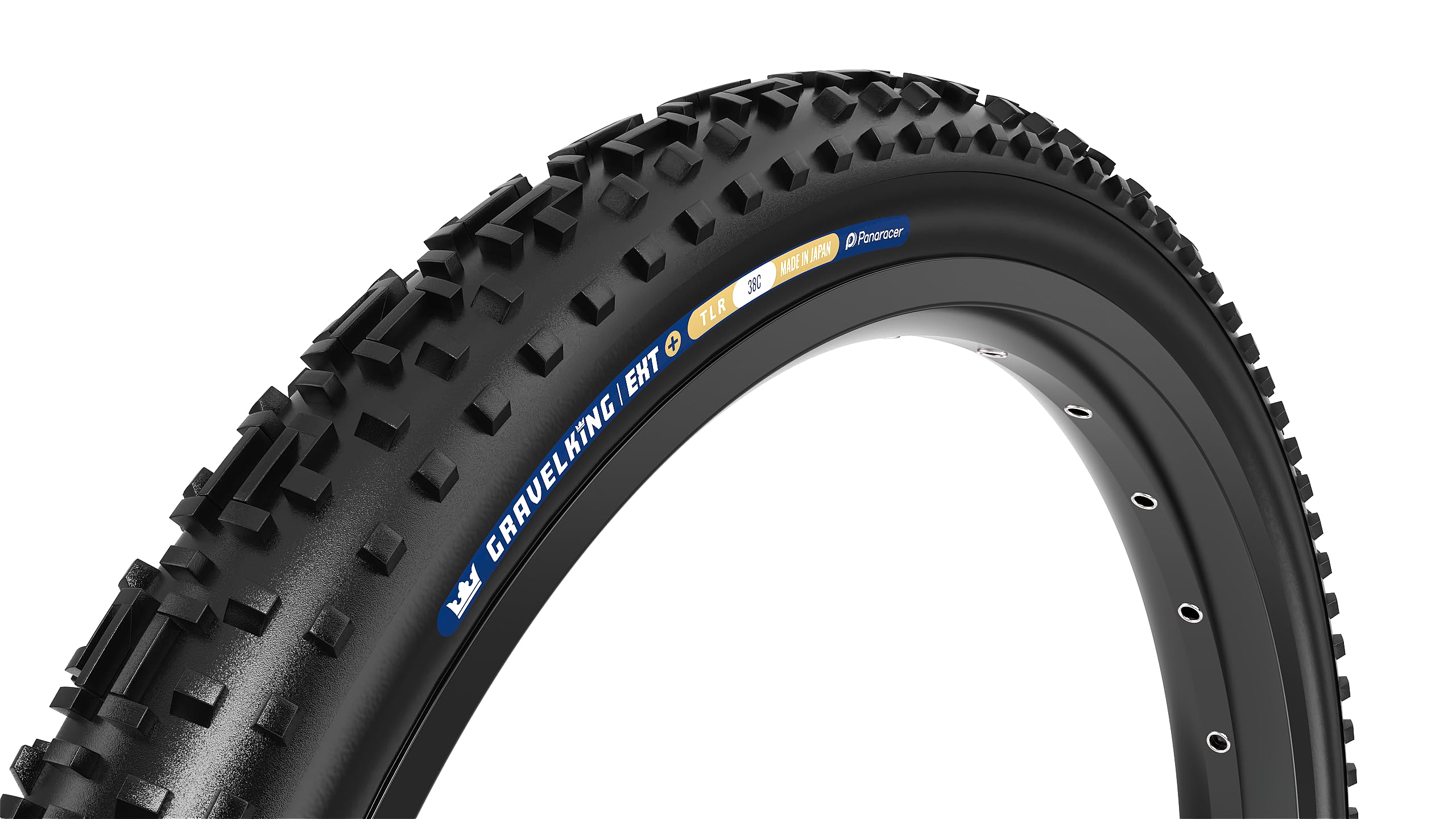 Panaracer Gravelking EXT Plus TLR Tubeless Ready Folding Tyre - ZSG Gravel Compound -Puncture Resistant - Beadlock Technology - 120Tpi TuffTex+ Double Layer Casing - Gravel Cycling Tyre