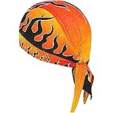 DANLCUPL DOO Rags Dew Rag Skull Cap Pirate Hat Cycling Bandana Motorcycle Biker Cooling Head Wrap Beanie Helmet Liner