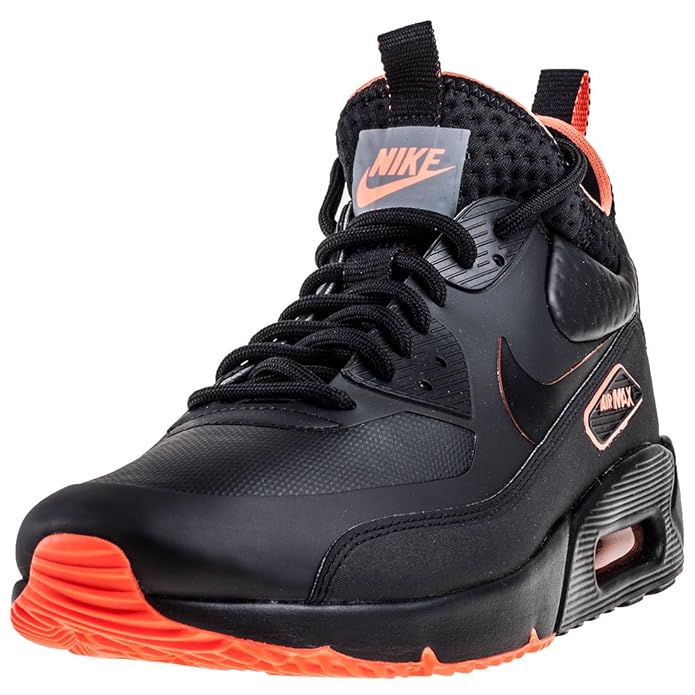 NIKE Herren Air Max 90 Ultra Mid Winter SE Schwarz Leder/Synthetik Sneaker