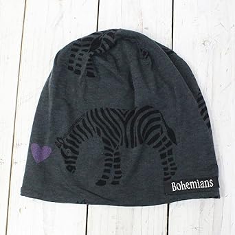 Amazon ボヘミアンズ Bohemians W Cap Love Zebra Grey 10 M F Grey ニット 通販