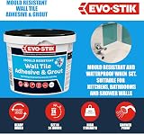 EVO-STIK White Wall Tile Adhesive Grout 1L Mould Resistant Waterproof Ready to view 3
