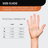 PRAIMA Clear Vinyl Gloves 100 Count Large Disposable Powder Free Latex Free view 2