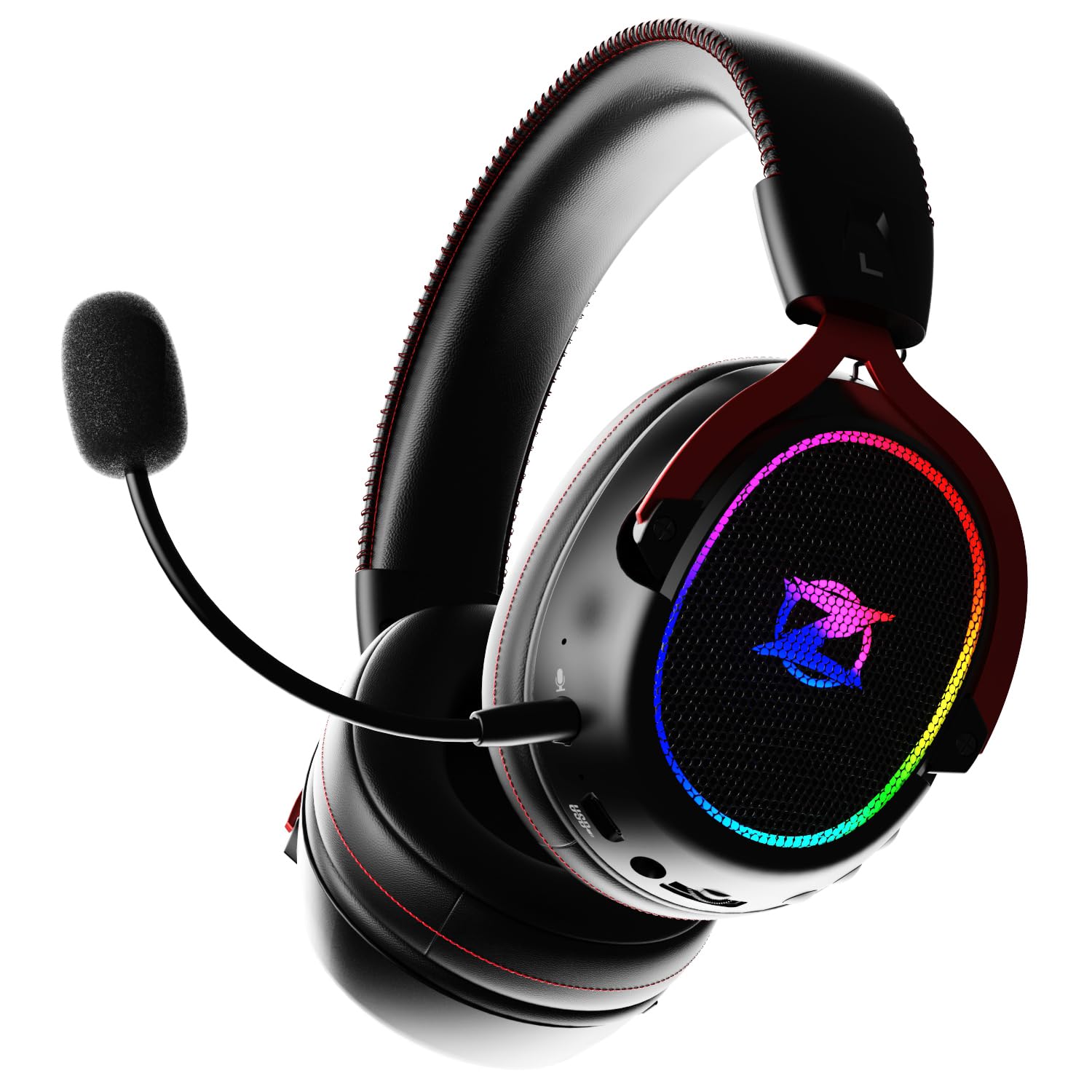 Buwnia Wireless Gaming Headset for PC, Ps5, Ps4,Phone,Switch,Tablet- 2.4GHz Wireless Headphones with <25ms Ultra-Low Latency & 40Hrs Playtime for Immersive Game Competition Choice
