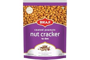Bikaji Nut Cracker – Crunchy Coated Peanuts 14.11 oz (400g) Pack| Ready to Eat Coated shing dana, Spiced Gram Flour sing bhujia with Authentic Indian Tast for Bar Snacks, Tea-Time & On-the-Go Munching