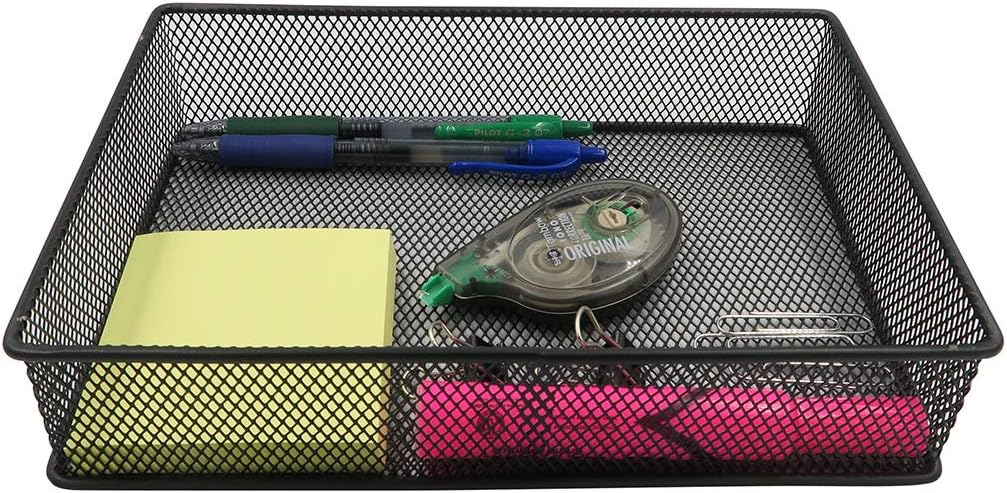 Evelots Desktop-Drawer-Cabinet-Holder-Organizer Bin-Basket-Office Supplies-Mesh