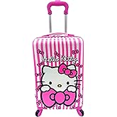 Fast Forward Kids Licensed Hard-Side 20” Spinner Luggage Lightweight Carry-On Suitcase (Hello Kitty) Carry-On 20 Inch