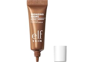 e.l.f. SKIN Bronzing Drops Mini, Liquid Bronzer For Face & Skin, Creates A Sun-Kissed Glow, Infused With Vitamin E, Vegan & Cruelty-Free, Pure Gold