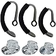 Miayaya Ear Tips, Ear Hook Loops, Foam Spare, Earpads Fit Kit Compatible Model for Plantronics WH500 CS540 W440 CS70 Savi W740 Headset Replacement Tip Ear Loop, 9PCS (Small Medium Large)