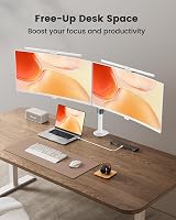ErGear Dual Monitor Stand for 13-32 Inch Monitors White view 5