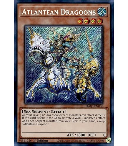 Amazon.com: Yu-Gi-Oh! - Poseidra, The Atlantean Dragon (SDRE-EN001) -  Structure Deck: Realm of The Sea Emperor - 1st Edition