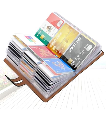 Porte-Cartes De Visite Czzmy - Cuir Synthétique - 96 Cartes - Organisateur Bureau