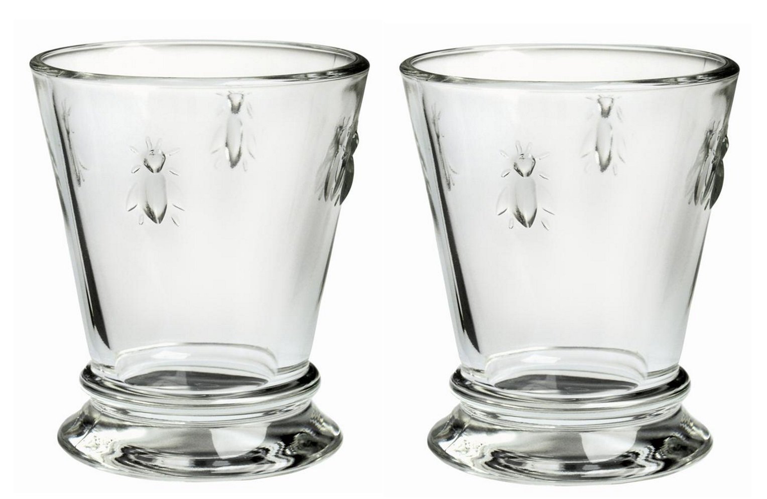 La Rochere Set of 2 Bee Glass Tumbler Goblet, 270ml / 9floz - 43612101