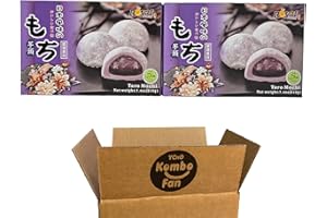 YCNO KOMBOFAN Royal Family Japanese Taro Mochi - 7.4 Ounce / 210 Grams (Pack of 2)