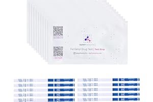 Fentanyl Test Strips 10 Pack | Signify Analytics Highly Sensitive Fentanyl Test Strips for Testing Drugs | Fentanyl Testing Strips for Pills, Powders, and Liquids | 20ng/mL Cutoff