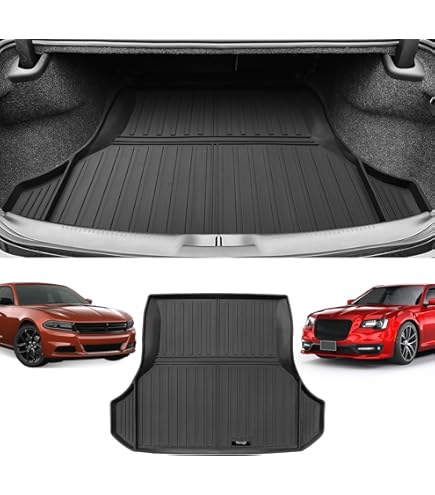 ANBINGO® - Tappetini per pavimento e rivestimento per carico personalizzati per Dodge Charger RWD 2023-2011 e Chrysler 300 RWD 2023-2011, protezione per tutte le condizioni atmosferiche, in TPE