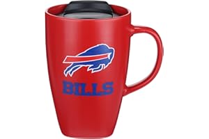 The Memory Company | Licensed NFL 15oz Square Mug with Logo,Buffalo Bills