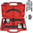 ReluxGo Coil Spring Compressor Tool Automotive 2 pcs Heavy Duty Macpherson Strut Spring Compressor Set with Safety Bracket for Car Truck ATV UTV, 2200 LB Capacity, Coil Spring Compression Tool
