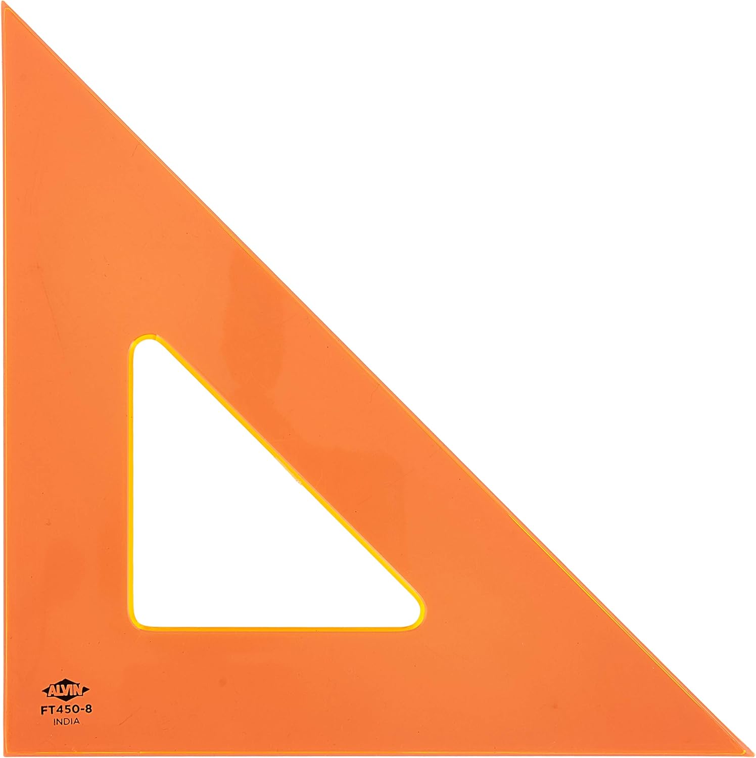 Alvin, Triangle Ruler with Fluorescent Edges, Drafting Tool Kits - 4-inches, 45/90 Angle: Home & Kitchen