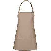 FAME® 3 Pocket Adjustable Unisex Bib Apron - F10 - Restaurants, Home, Hobbyist, Chef, Paint Party, Gardener, Grocery Store