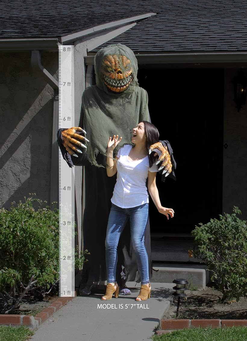 California Costumes Towering Terror Pumpkin - Adult Costume Adult Costume, -black/Green, One Size: Clothing