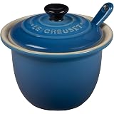 Pot à Condiments Le Creuset - Céramique 0,2L Avec Cuillère | Cerise | Résistant Au Lave-Vaissele Et Congélateur