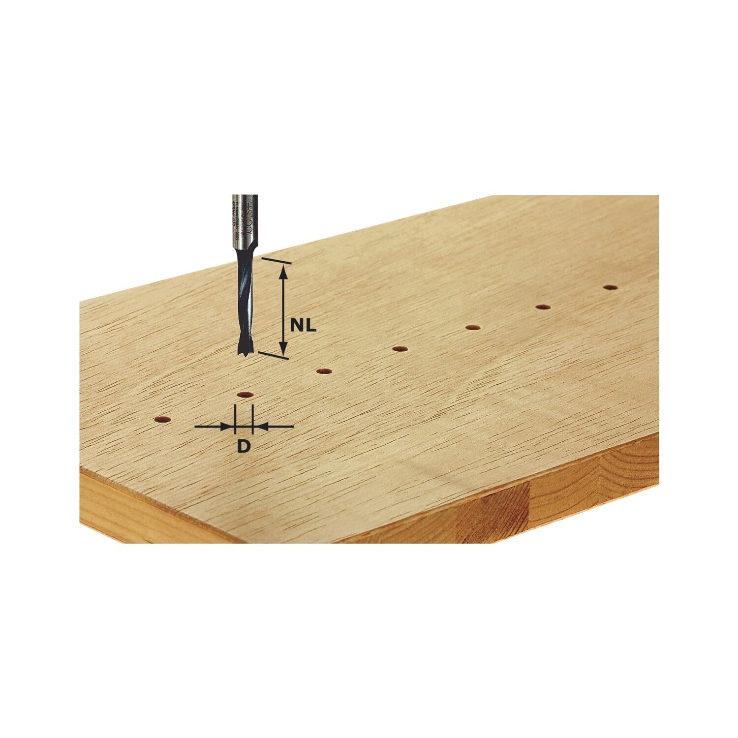 Festool Broca para clavijas HW D3/16