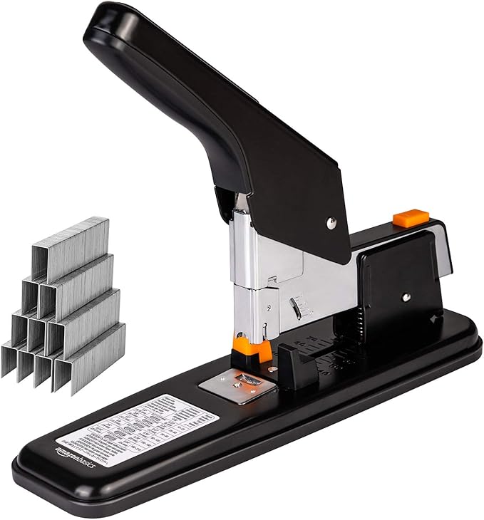 AmazonBasics Effortless HeavyDuty Stapler, 210 Sheets