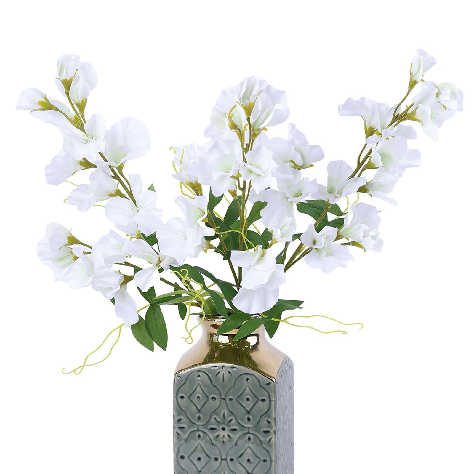 Photo 1 of 1 piece
mizii 3Pcs White Artificial Butterfly Pea Flower 25" Fake Silk Flowers with Stem Faux Flowers Bouquet for Vase Table Centerpieces Arrangements Home Decor Wedding Decorations (White)
