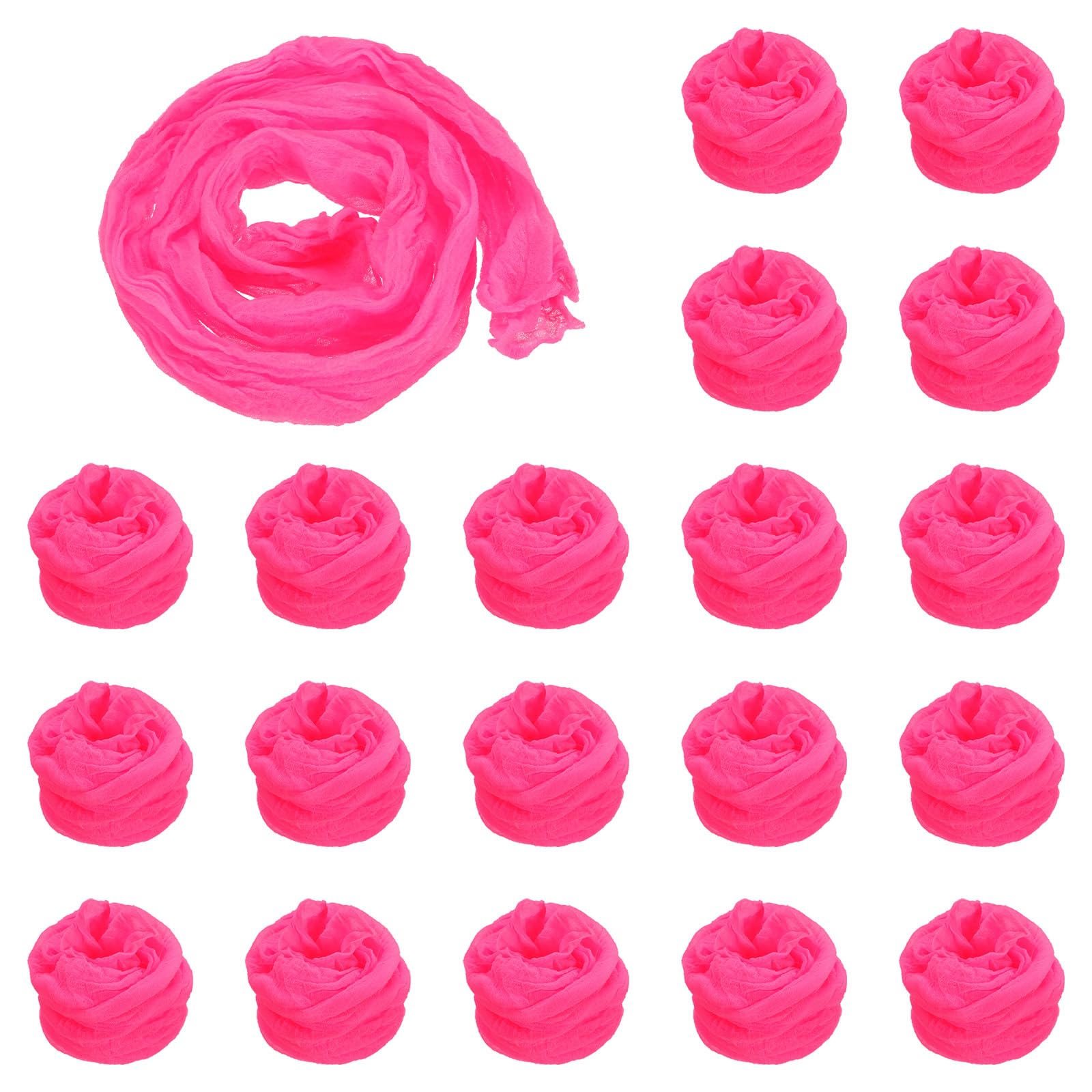 PATIKIL Nylon Stockings DIY Flower, 20Pcs Stocking Flower Fabric Material Tensile Silk Stocking Flowers for DIY Flower Making Wedding Crafts Home Decoration, Magenta