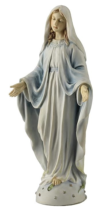 PALAZZO INT , Statue, Statuette Maria, Madonna, Veronese Collection WU76252AA, auf Weltkugel und Schlange Keramikmasse mit Ha