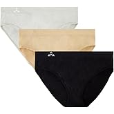 Balanced Tech Moisture Wicking Underwear for Women, Seamless Workout Hipster Brief Bikini Panties