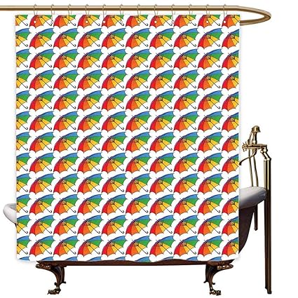 Amazon Com Fabric Shower Curtain Umbrella Spring Open Classical
