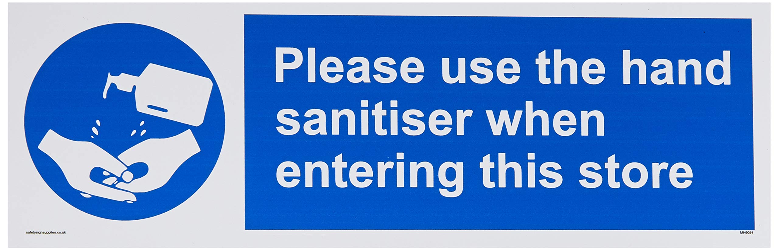 Please use the hand sanitizer
