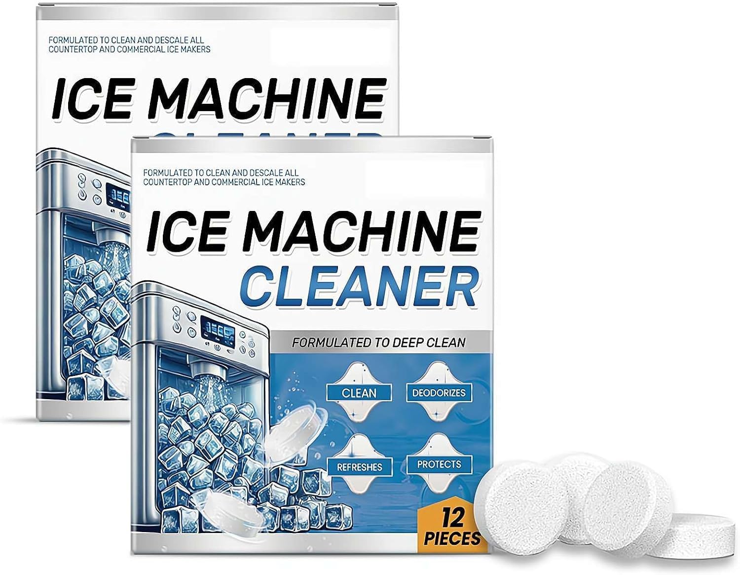 Photo 1 of TIMLIFE Ice Machine Cleaner Maker Descaler - 24 Clean Tablets for Ice Machine, Compatible with Opal, Kitchenaid, Helps Remove Hard Water and Mineral Buildup for Great-Tasting Ice