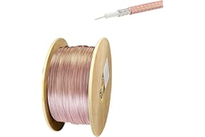 Superbat RG179 Thin Coax Cable 75 Ohm RG179 Coaxial Cable Low Loss for BNC SDI Jumper TV DVR Recorder SDI Converter etc. 15ft