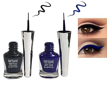 Resme Waterproof Eyeliner, Set of 2 (Black and Blue)