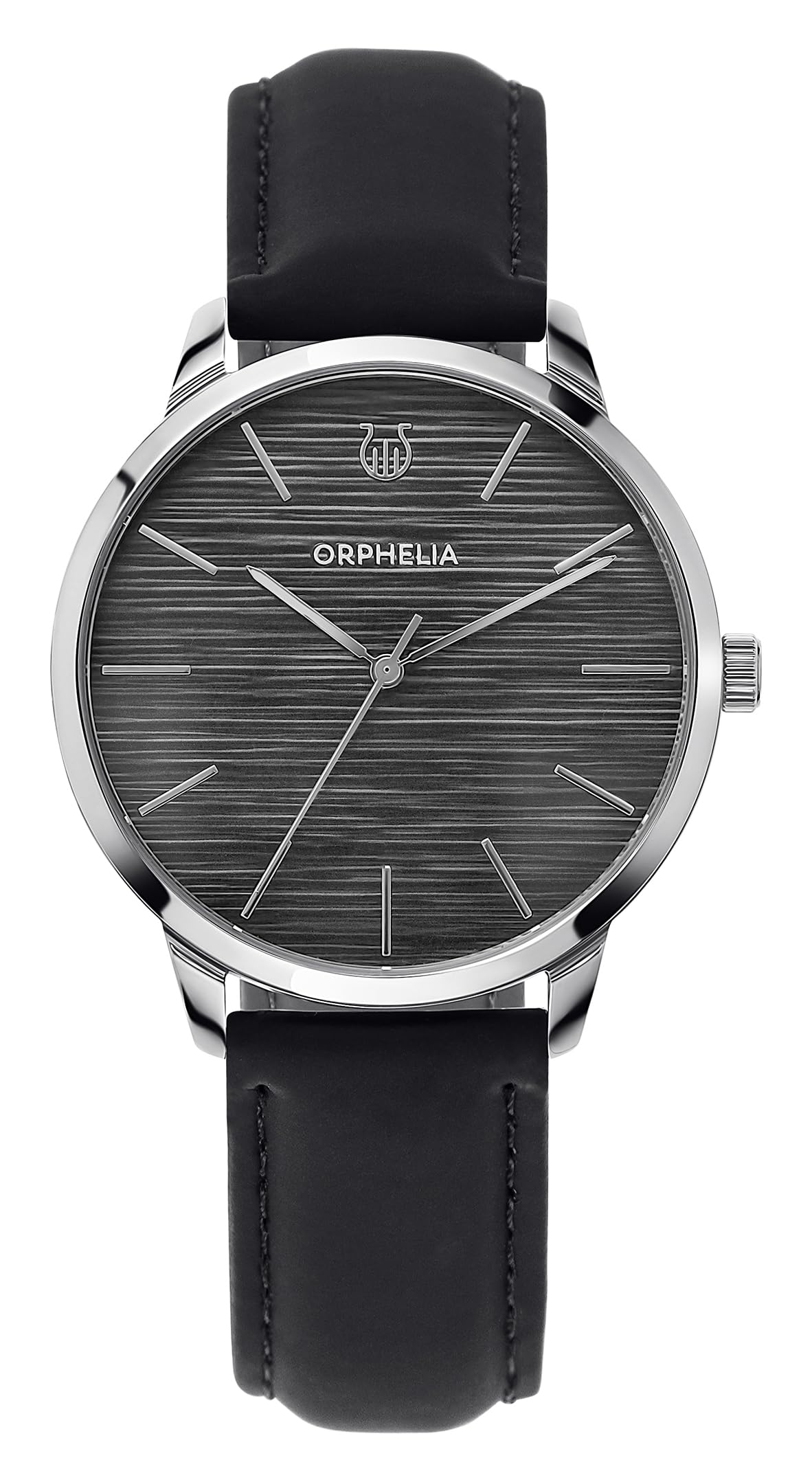 Orphelia Mens Analogue Watch Winston Black Leather