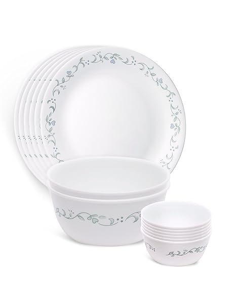 Corelle Livingware Country Cottage Dinner Set, 14 -Pieces