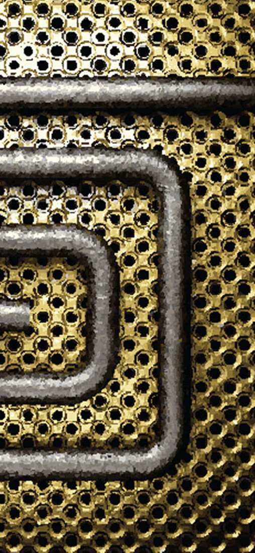 PeelitStickit Metal Wallpaper, Wall Mural ID-013, vinyl