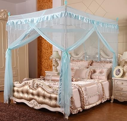 Amazon Com Mengersi 4 Corners Post Bed Canopy Curtains Mosquito