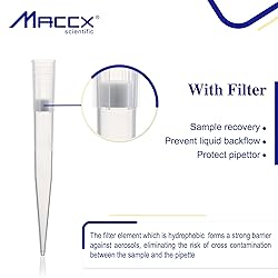 Maccx Disposable Filtering Pipette Tips, Universal