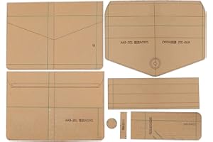 Messenger Bag Acrylic Template, 7Pcs Clear Shoulder Pattern Stencil Leather Craft Template Cutting Model for Beginners