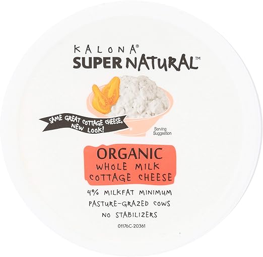 Kalona Supernatural Cottage Cheese Whole Organic 16 Ounce