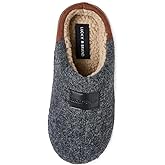 Lucky Brand Boys Micro Suede Sherpa Clog Slippers Warm Plush Lined Indoor Outdoor Slip On House Shoes Cozy Kids Winter Clogs